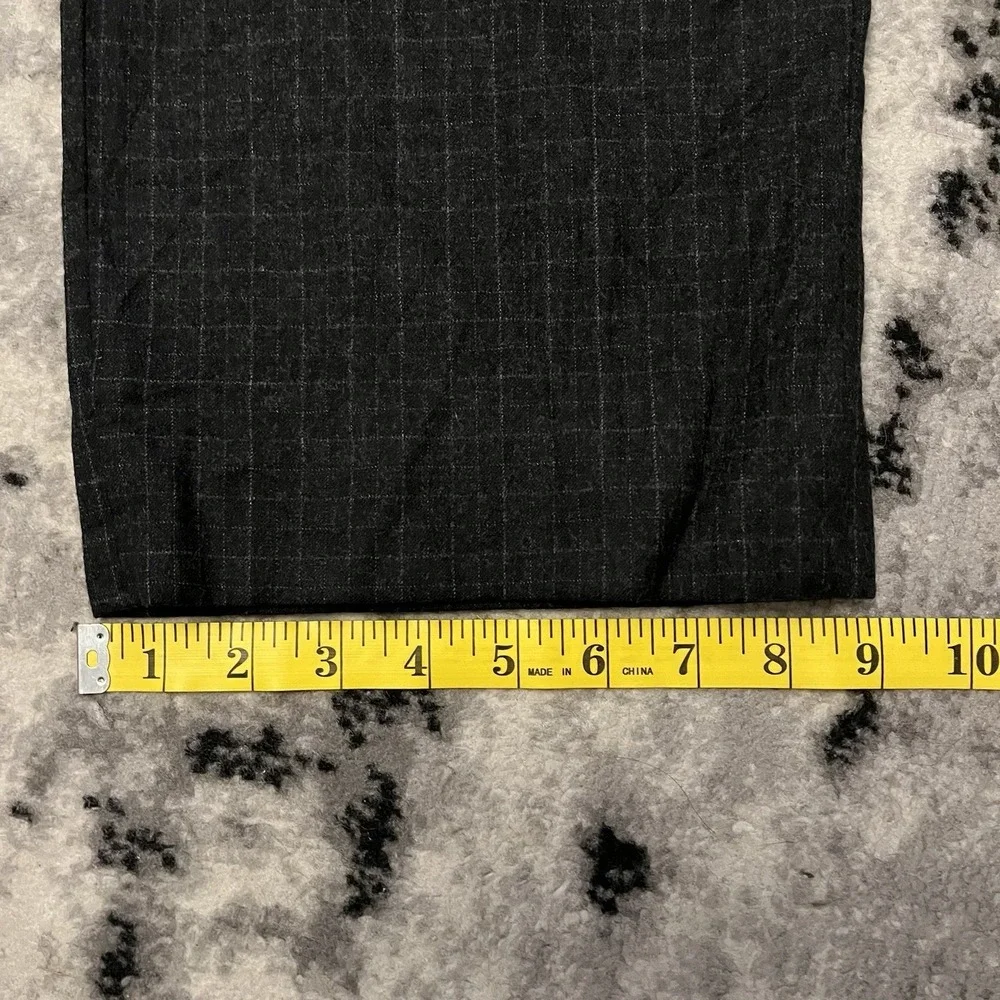 Brooks Brothers Regent Pants Mens 36x31 Gray Plaid Wool Flat Front Dress Pants